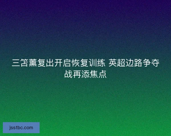 三笘薰复出开启恢复训练 英超边路争夺战再添焦点