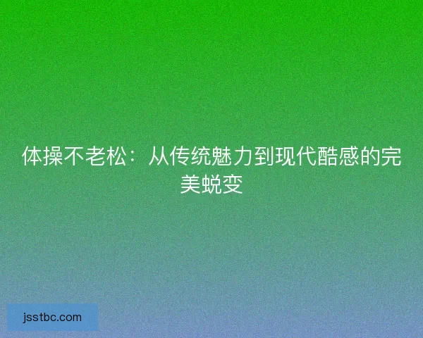 体操不老松：从传统魅力到现代酷感的完美蜕变